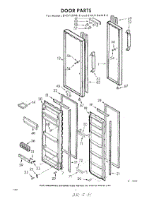 08 - Door parts for Whirlpool Refrigerator EVD71ZMWR0 / from AppliancePartsPros.com