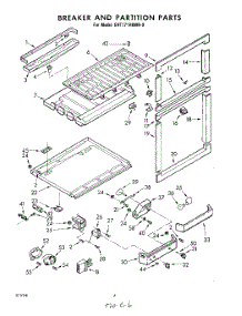 06 - Breaker And Partition parts for Whirlpool Refrigerator EHT171VKWR0 / from AppliancePartsPros.com