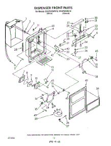 09 - Dispenser Front parts for Whirlpool Refrigerator ED22PWXWN10 / from AppliancePartsPros.com