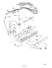 12 - Control Panel parts for Whirlpool Refrigerator ED22PWXWN10 / from AppliancePartsPros.com