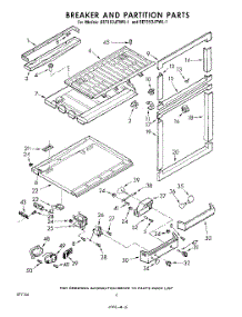 06 - Breaker And Partition parts for Whirlpool Refrigerator EET153JTWR1 / from AppliancePartsPros.com