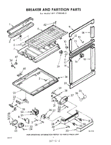 06 - Breaker And Partition parts for Whirlpool Refrigerator EET171EKWR0 / from AppliancePartsPros.com