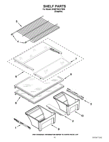 06 - Shelf Parts parts for Whirlpool Refrigerator GARF19XXYK00 / from AppliancePartsPros.com