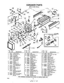 12 - Ice Maker parts for Whirlpool Refrigerator EVD91ZWR0 / from AppliancePartsPros.com