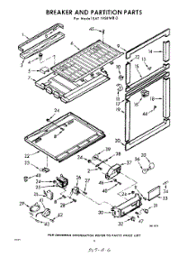 06 - Breaker And Partition parts for Whirlpool Refrigerator EAT19SKWR0 / from AppliancePartsPros.com
