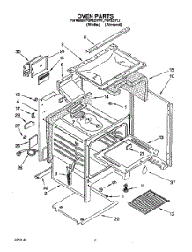 04 - Oven parts for Whirlpool Range FGP325YL1 / from AppliancePartsPros.com