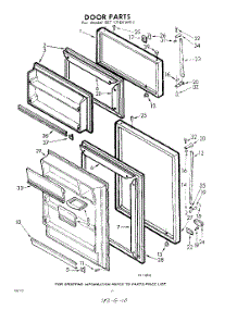 10 - Door parts for Whirlpool Refrigerator EET171EKWR1 / from AppliancePartsPros.com