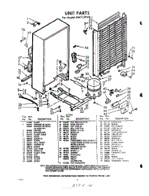 04 - Section parts for Whirlpool Freezer EWV15PWR1 / from AppliancePartsPros.com