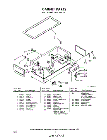 02 - Section parts for Whirlpool Freezer EVH10C0 / from AppliancePartsPros.com