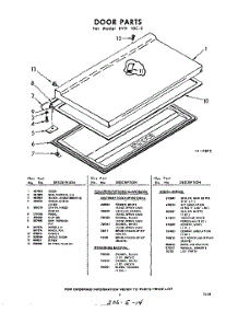 03 - Section parts for Whirlpool Freezer EVH10C0 / from AppliancePartsPros.com