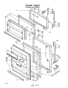 10 - Door parts for Whirlpool Refrigerator EHT171XKWR1 / from AppliancePartsPros.com