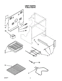 05 - Unit, Lit / Optional parts for Whirlpool Range FES385YL0 / from AppliancePartsPros.com
