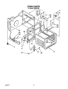 06 - Oven parts for Whirlpool Range FES385YL0 / from AppliancePartsPros.com