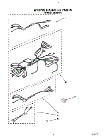 07 - Wiring Harness parts for Whirlpool Range FES385YL0 / from AppliancePartsPros.com