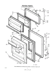10 - Door parts for Whirlpool Refrigerator EET171EKWR2 / from AppliancePartsPros.com