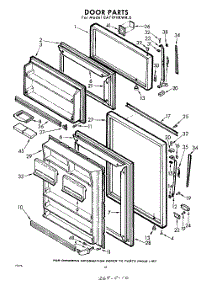 10 - Door parts for Whirlpool Refrigerator EAT19VKWR0 / from AppliancePartsPros.com
