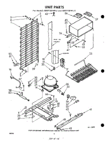 04 - Unit parts for Whirlpool Refrigerator GEST12DWR2 / from AppliancePartsPros.com