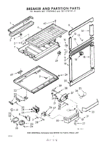 06 - Breaker And Partition parts for Whirlpool Refrigerator EET171ETWR0 / from AppliancePartsPros.com
