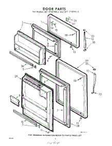 10 - Door parts for Whirlpool Refrigerator EET171ETWR0 / from AppliancePartsPros.com