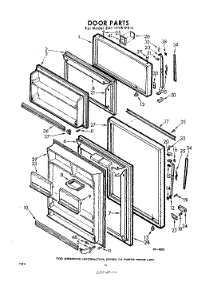 10 - Door parts for Whirlpool Refrigerator EAT19VKWR4 / from AppliancePartsPros.com