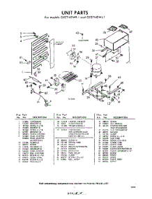05 - Unit parts for Whirlpool Refrigerator GEST14DWR1 / from AppliancePartsPros.com