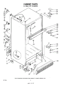 04 - Cabinet parts for Whirlpool Refrigerator EHT181AKWR0 / from AppliancePartsPros.com