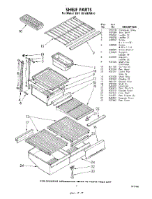 07 - Shelf parts for Whirlpool Refrigerator EHT181AKWR0 / from AppliancePartsPros.com