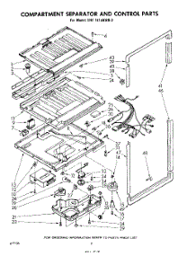 08 - Compartment And Separator And Control parts for Whirlpool Refrigerator EHT181AKWR0 / from AppliancePartsPros.com