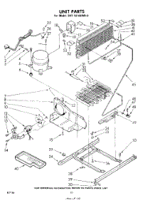 10 - Unit parts for Whirlpool Refrigerator EHT181AKWR0 / from AppliancePartsPros.com