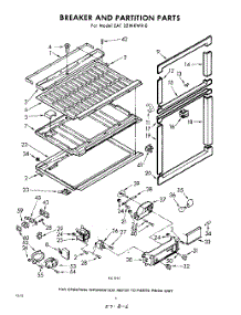 06 - Breaker And Partition parts for Whirlpool Refrigerator EAT221NKWR0 / from AppliancePartsPros.com