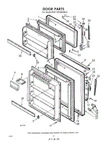10 - Door parts for Whirlpool Refrigerator EAT221NKWR0 / from AppliancePartsPros.com