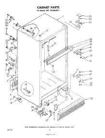 04 - Cabinet parts for Whirlpool Refrigerator EHT181AKWR1 / from AppliancePartsPros.com
