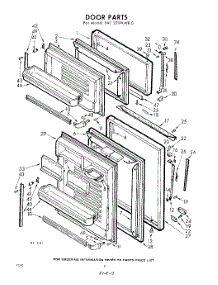 10 - Door parts for Whirlpool Refrigerator EAT221PKWR0 / from AppliancePartsPros.com