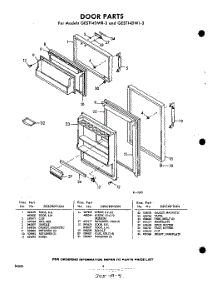 04 - Door parts for Whirlpool Refrigerator GEST14DWR3 / from AppliancePartsPros.com