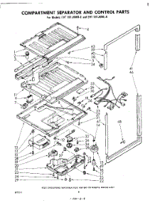 08 - Compartment Separator And Control parts for Whirlpool Refrigerator EHT181JKWR0 / from AppliancePartsPros.com