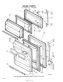 10 - Door parts for Whirlpool Refrigerator EET171HKWR1 / from AppliancePartsPros.com