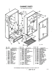 03 - Section parts for Whirlpool Freezer EWV16CWR1 / from AppliancePartsPros.com