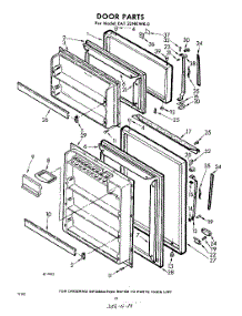 10 - Door parts for Whirlpool Refrigerator EAT22NKWR0 / from AppliancePartsPros.com