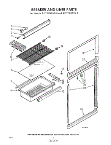 06 - Breaker And Liner parts for Whirlpool Refrigerator GETT12NTWR0 / from AppliancePartsPros.com