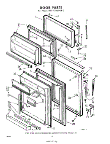 10 - Door parts for Whirlpool Refrigerator EET171MKWR0 / from AppliancePartsPros.com