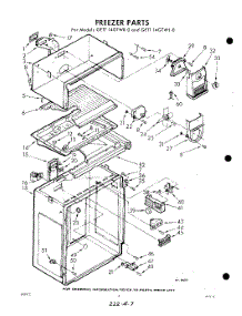04 - Freezer parts for Whirlpool Refrigerator GETT14GTWR0 / from AppliancePartsPros.com