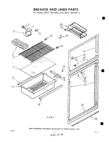 06 - Breaker And Liner parts for Whirlpool Refrigerator GETT14GTWR0 / from AppliancePartsPros.com