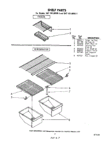 07 - Shelf parts for Whirlpool Refrigerator EHT181JKWR1 / from AppliancePartsPros.com