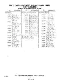 12 - Not Illustrated And Optional parts for Whirlpool Refrigerator EHT181JKWR1 / from AppliancePartsPros.com
