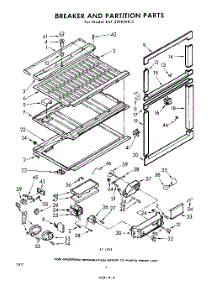 06 - Breaker And Partition parts for Whirlpool Refrigerator EAT22PKWR0 / from AppliancePartsPros.com