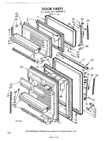 10 - Door parts for Whirlpool Refrigerator EAT22PKWR0 / from AppliancePartsPros.com