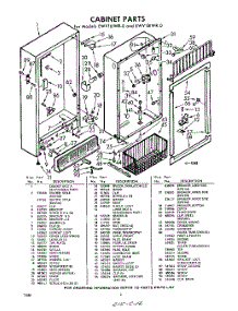 02 - Section parts for Whirlpool Freezer EWV16IWR0 / from AppliancePartsPros.com