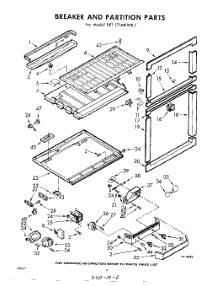 06 - Breaker And Partition parts for Whirlpool Refrigerator EET171MKWR1 / from AppliancePartsPros.com