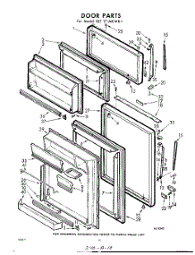 10 - Door parts for Whirlpool Refrigerator EET171MKWR1 / from AppliancePartsPros.com