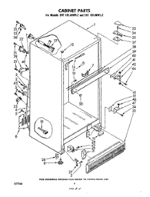 04 - Cabinet parts for Whirlpool Refrigerator EHT181JKWR2 / from AppliancePartsPros.com